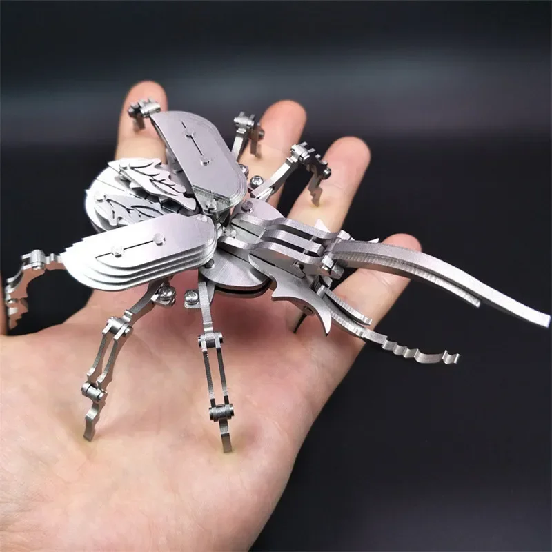 3D Beetle Puzzle Model Kit, Insetos Mecânicos, Modelos De Montagem De Metal, DIY Jigsaw, Brinquedo De Montagem, Presentes, Decoração De Casa