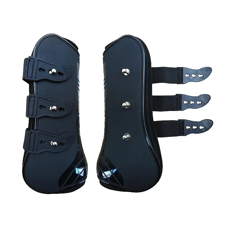 Front Hind Leg Boots Adjustable Horse Leg Boots Equine Front Hind Leg Guard Equestrian Tendon Protection Horse Hock Brace