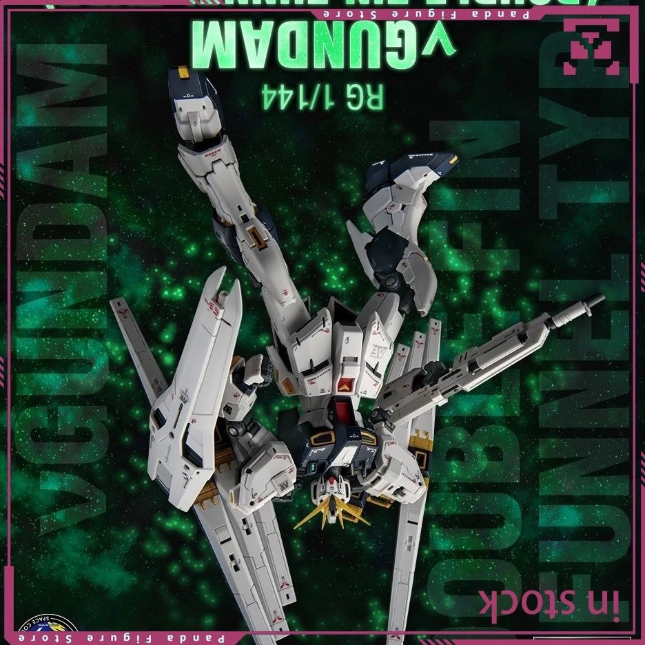 

Bandai RG RX-93 V Gundam Dpuble Fin Funnel Type Action Figure New Limited Gunpla Mobile Suit Plastic Model Kit Original Box