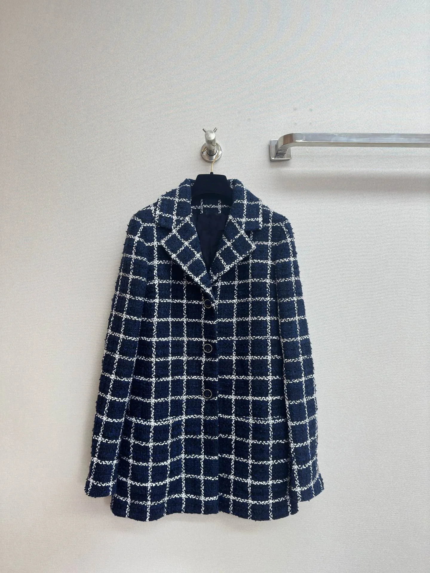 

2024 Spring Autumn Fashion Women's Suits High Quality Plaid Tweed Coat + High-rise Shorts C888