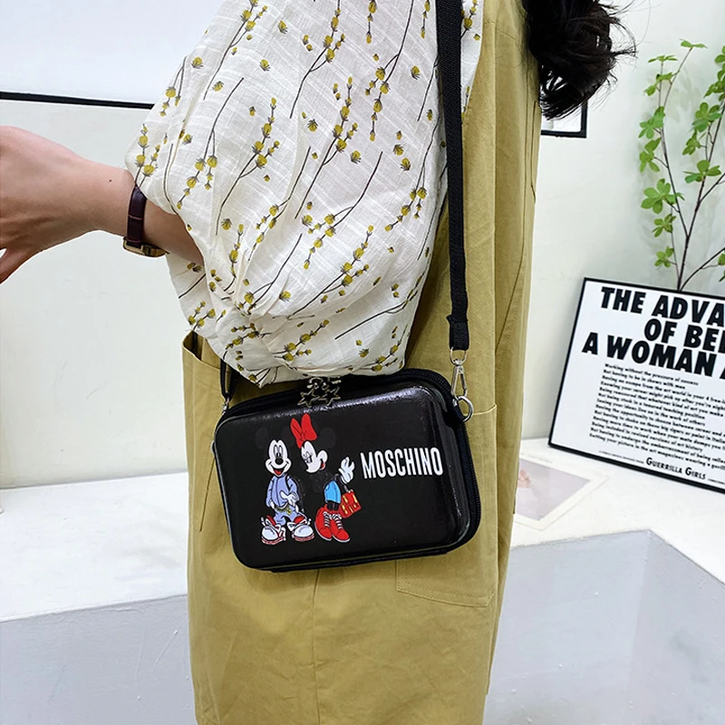 Disney Mickey Mouse Messenger bag Children's Crossbody Bags Cartoon Mickey Minnie Mouse Children Shoulder Bag Boy Girl Bag Gift