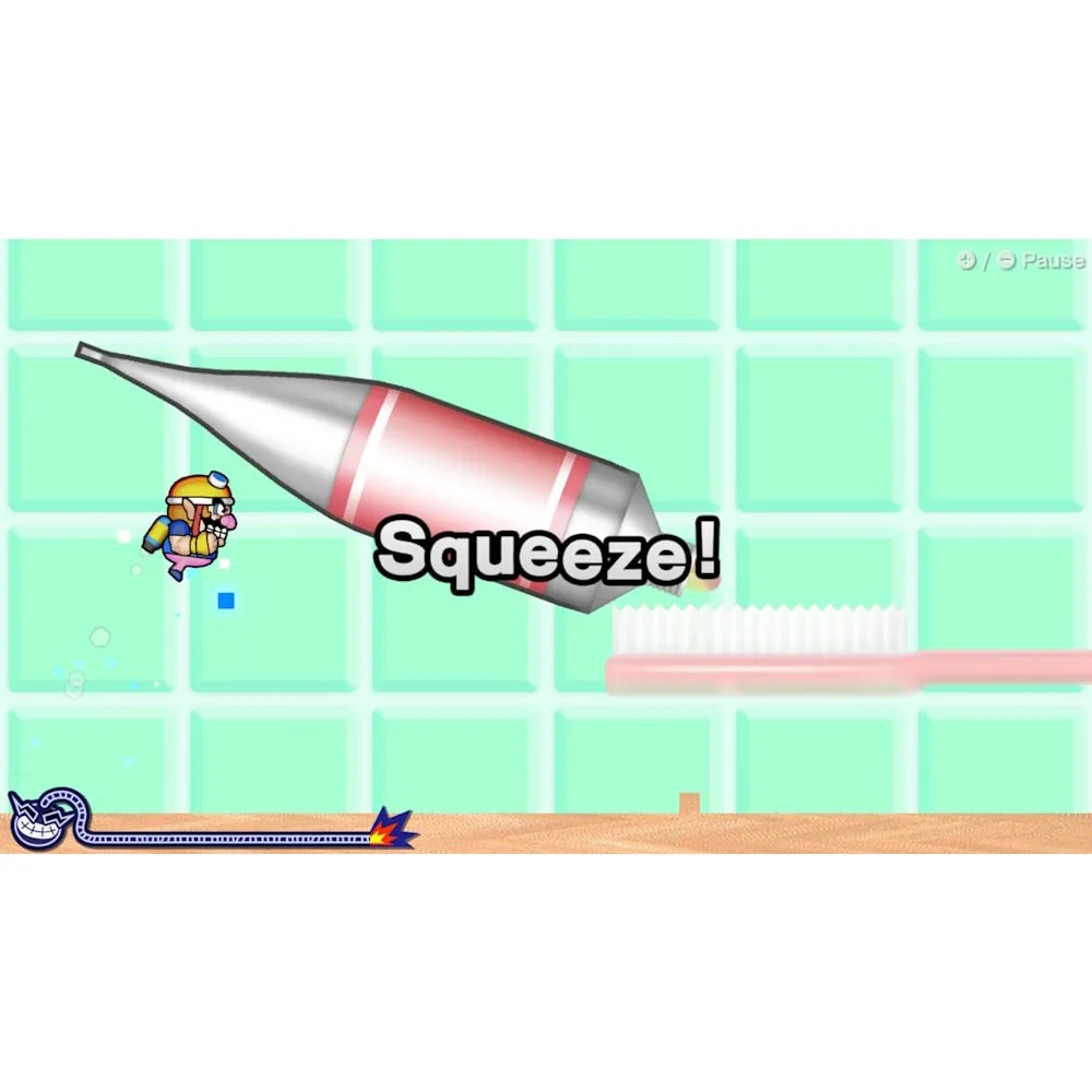 نينتندو سويتش-WarioWare احصل عليه معا-دعم التلفزيون منضدية وضع لعبة النخيل