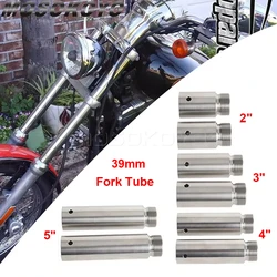 39mm Fork Tube 2-3-4-5 inch Extensions Extender For Harley Sportster XL 883 1200 Custom Dyna Low Rider Wide Super Street Bob