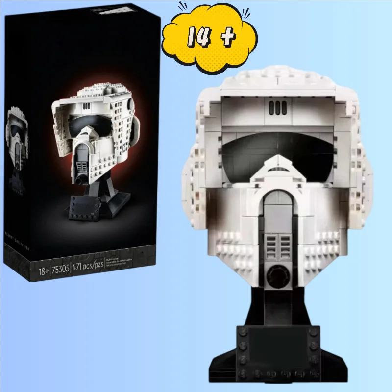 471 قطعة صالح 75305 الكشفية جندي خوذة اللبنات نموذج الطوب ستار خطة عمل أرقام لعب الاطفال هدايا عيد الميلاد #1