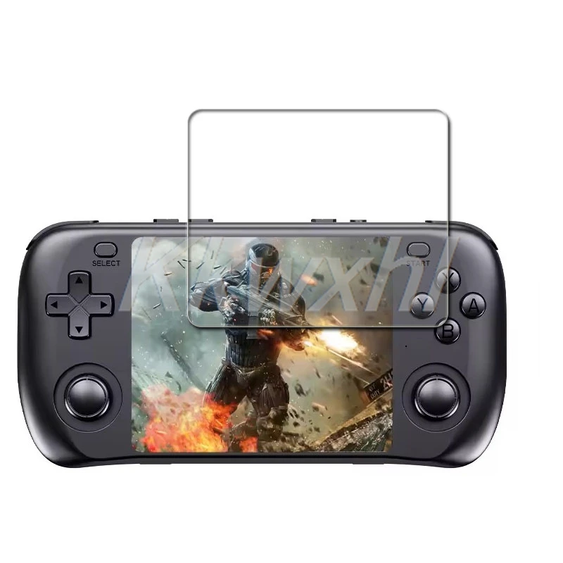 2-4PCS 9H HD Tempered Glass For R46H Retro Game Console ON R36H R40XX Pro Max R36HProMax Screen Protective Cover Film