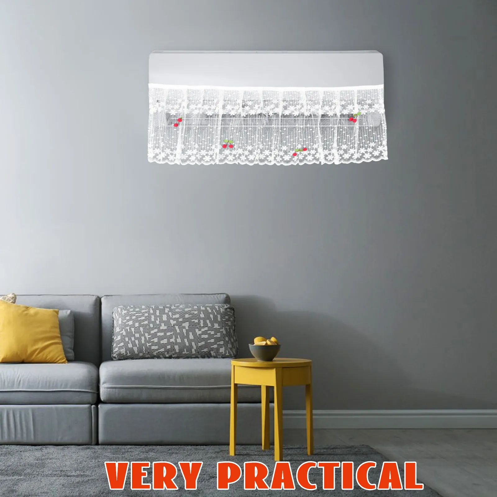 Anti Direct Blowing Air Conditioner Curtain Polyester Windshield Cover for Ac Outlet Redirect Airflow Comfortable Health