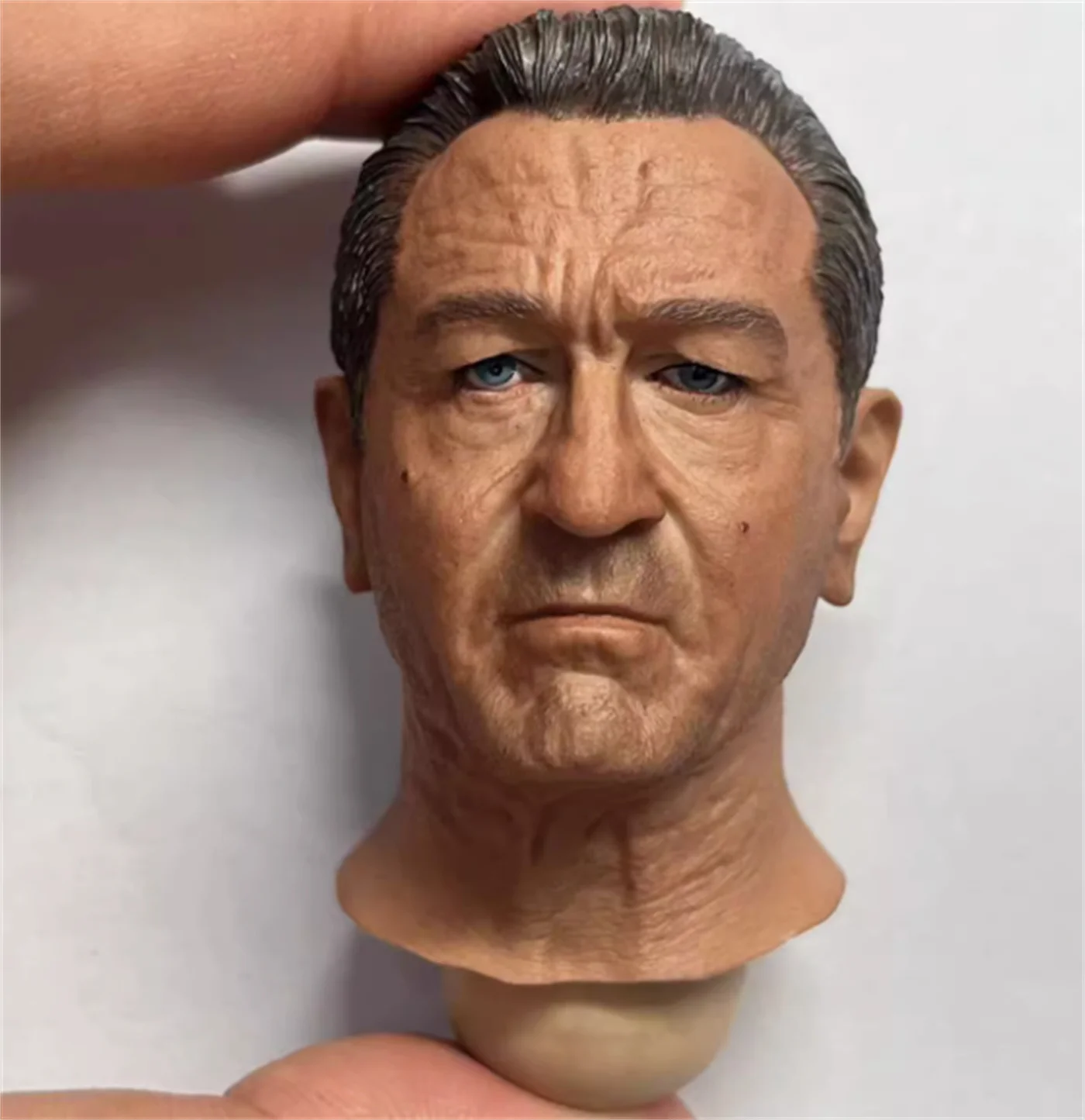 Robert De Niro personalizado pintado sin pintar escala 1/6 cabeza masculina esculpir juguetes De cuello largo modelo para muñecas De figuras De acción De 12 pulgadas