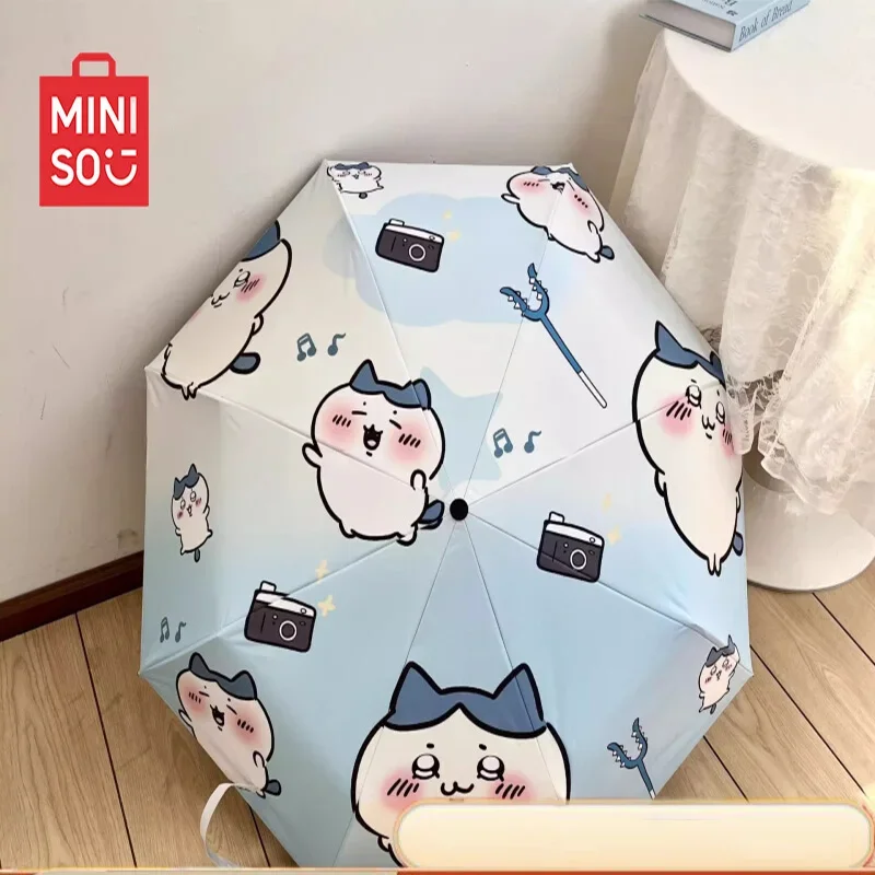 

MINISO NIU umbrella ins Ji Kawa automatic umbrella for women with sun and rain high appearance