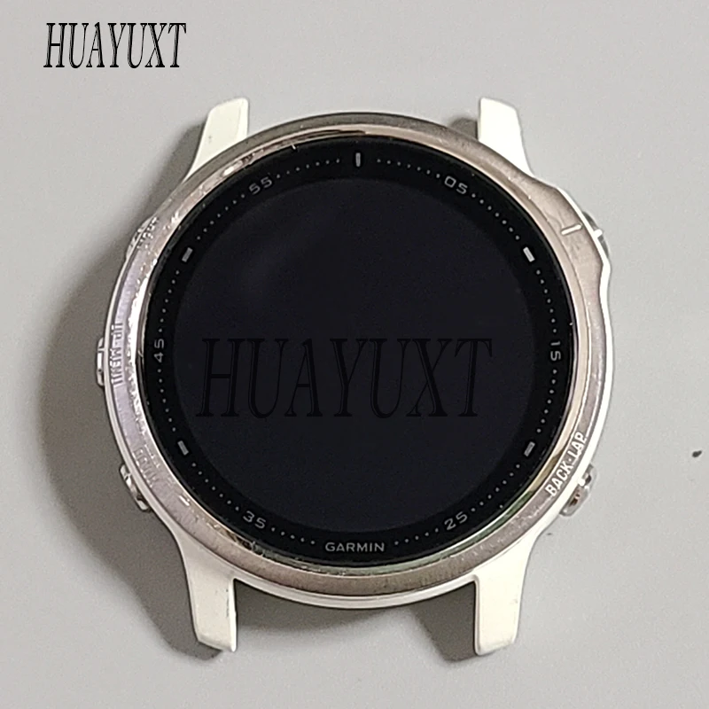 

LCD Screen For GARMIN Fenix 6s Pro With Frame With Power Switch Button Front Cover Case LCD Display Screen Part Replacement