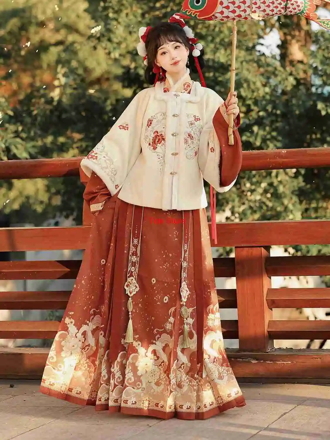 spring-festival-hanfu-new-year-greeting-new-chinese-style-coat-for-women-winter-horse-face-skirt-han-elements-christmas-dress