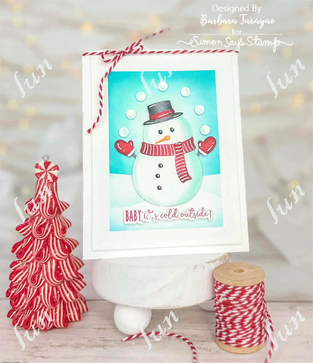 Gingerbread Christmas Decor Die Metal Cutting Dies Scrapbooking Stamps DIY Snowman Wafer Merry Trees Holiday Gift Card Craft