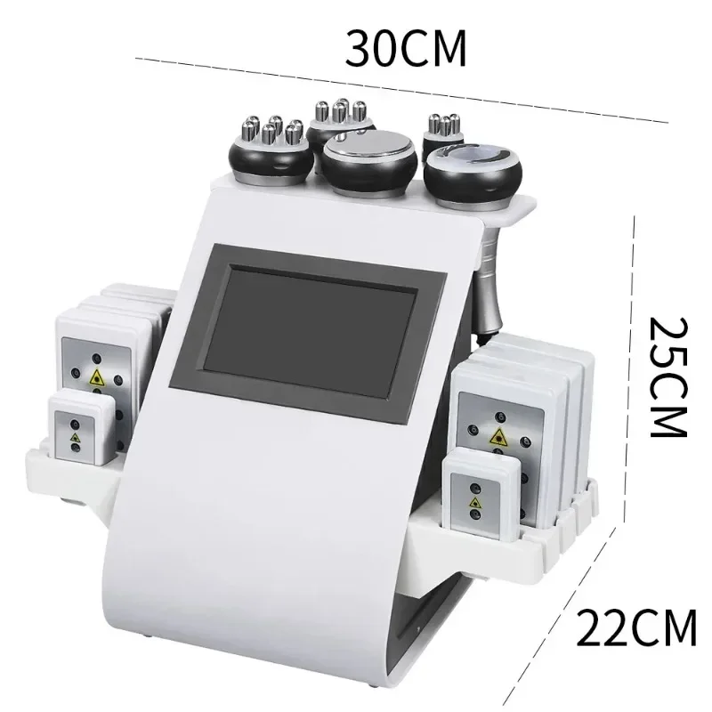 Portable Multifunctional Rf 40k Vacuum Rf Pads 6 In 1 Cavitation Machine System Body Slim Machine