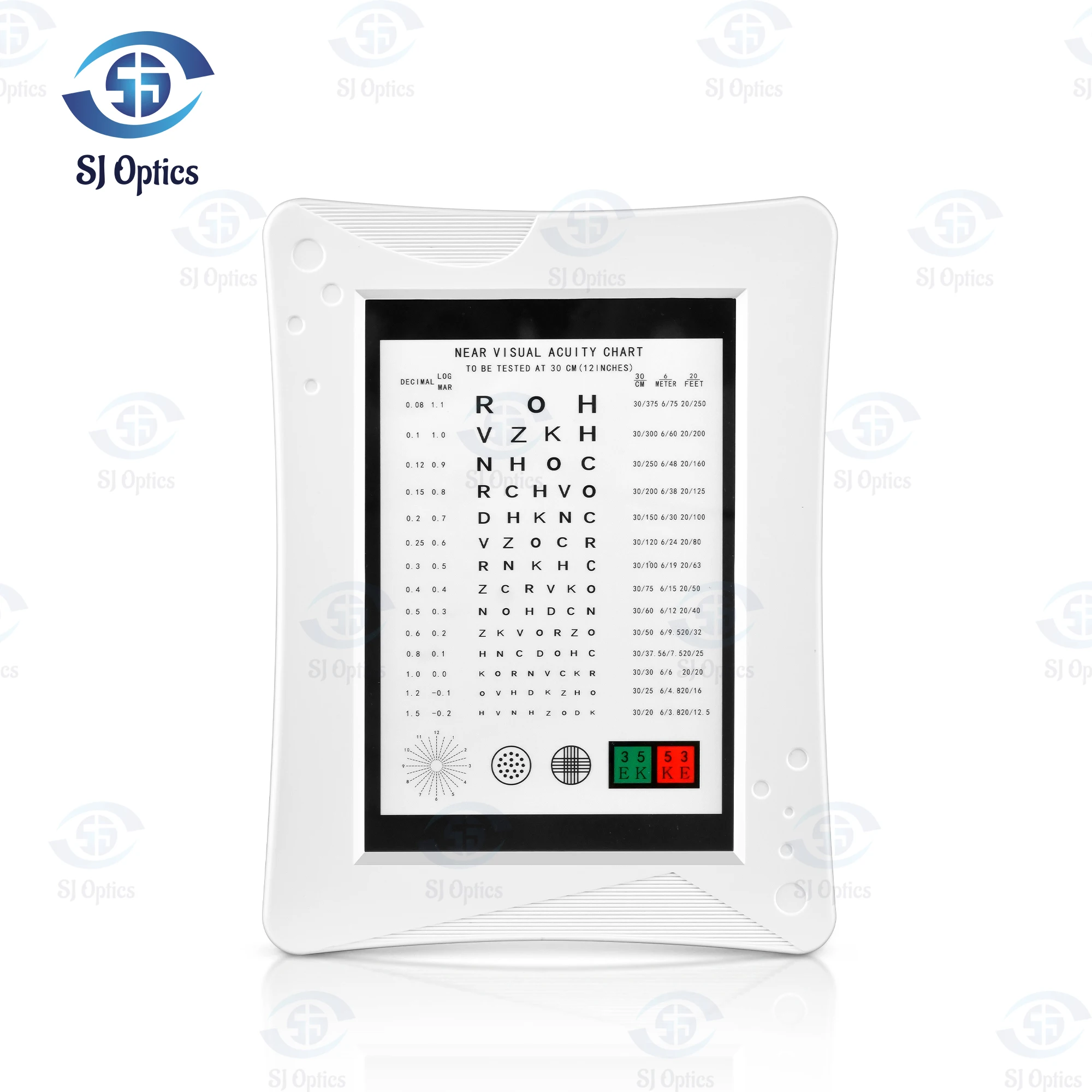 Near Visual Acuity Chart Ophthalmic equipment with LED Light High Quality Far Vision Eye Test Chart Rechargeable Vision Tester