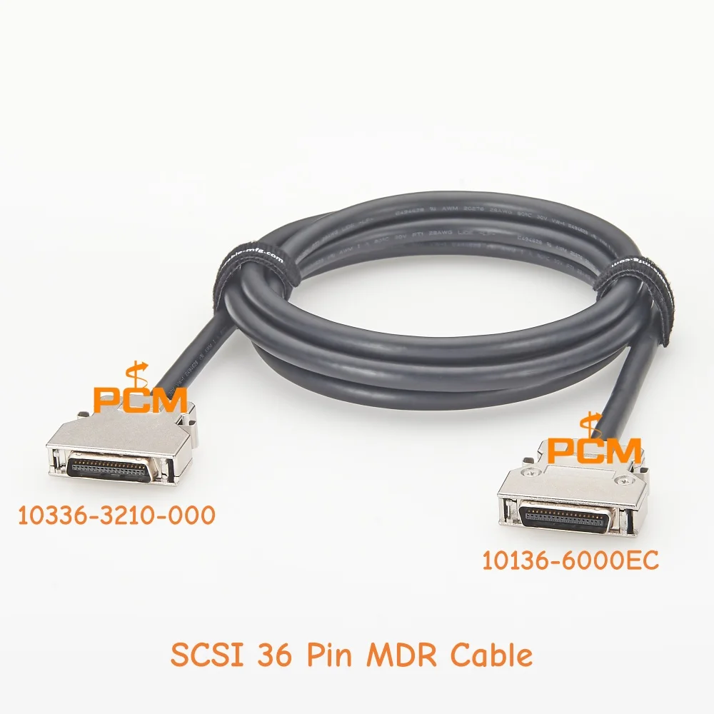 SCSI 36 Pin MDR Cable Assembly Industrial MDR 36 Pin Male to Male Data Cable for Motion Control PLC CNC Equipment