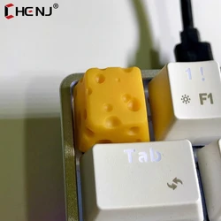 1Pc Cheese Keycap Handmade Resin Keycaps For Mechanical Keyboard Esc For Key Individuality For Key Cap