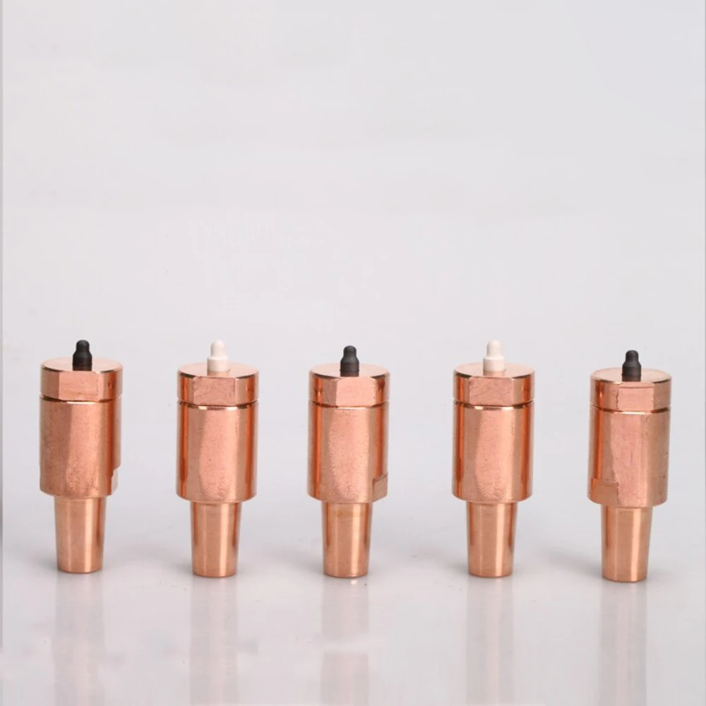 1pc CuCrZr Nut Lower Electrode Projection Welding Locating Pin Ceramic Positioning Core for Spot Welder M4-M12