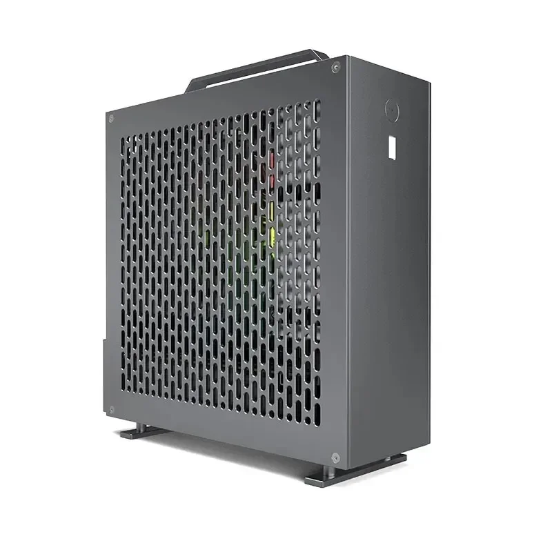 5 Litre Mini A24-V5 2.0 Dual Slot Single Display 1u Power Supply Itx Chassis with Double Chamfer