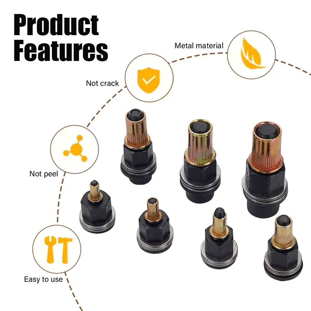 70個入りハンドリベットナットツールセット、手動リベッターキット、M4 M5 M6 M8 M10ナットヘッド付き、DIY修理・取り付け用、使いやすいアクセサリー