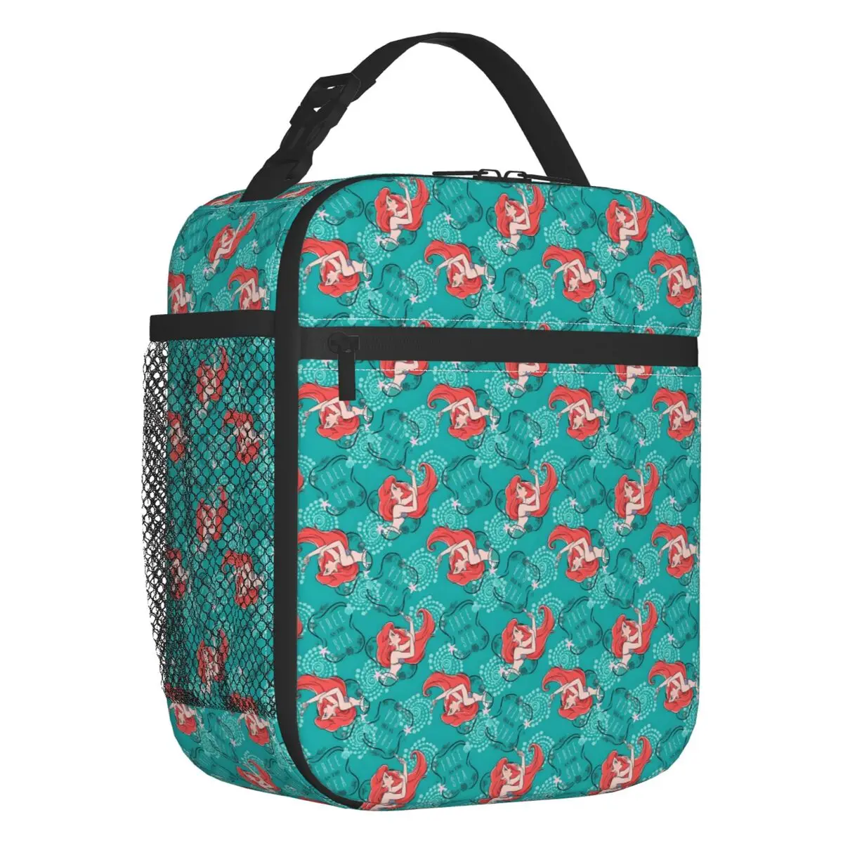 

Custom The Little Mermaid Lunch Bag Warm Cooler Kawaii Princess Anime Insulated Lunch Boxes for Children School