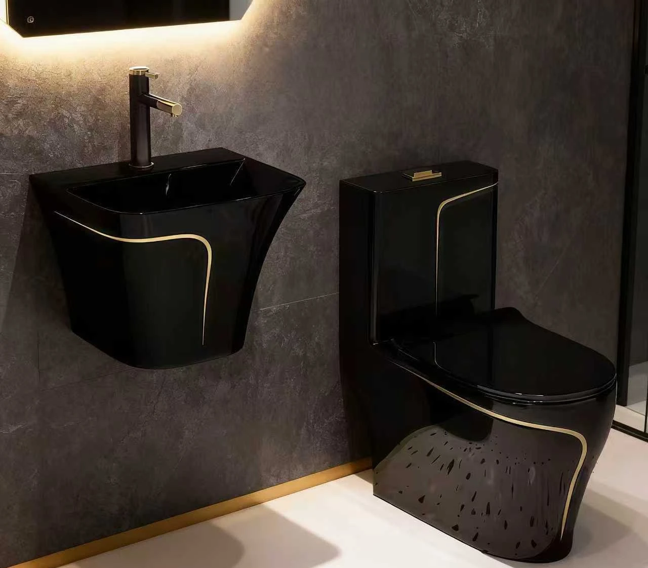 Toilet ceramic bathroom siphon water-saving deodorant pumping toilet large diameter anti-splashing water
