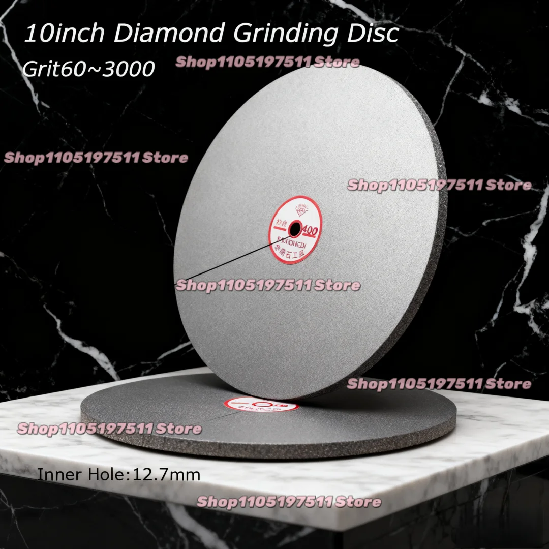 1PCS 10 Inch 250MM Single Side Diamond Abrasive Grinding Disc Wheels for Jewelry Polishing Thickness 1mm Grit60~3000