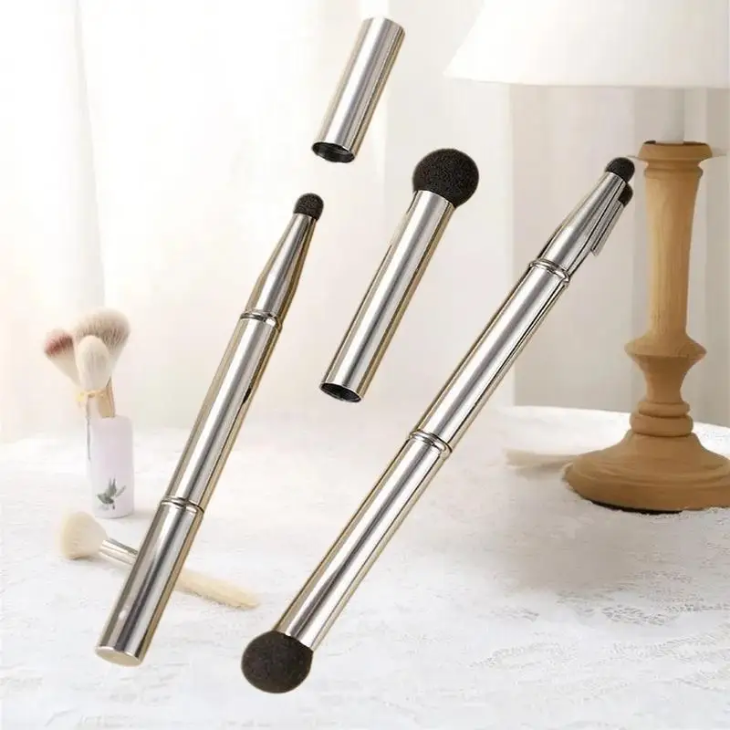 Doppelseitiges Make-up-Pinsel-Set, abnehmbarer Reisekontur-Concealer-Pinsel, Lidschatten, Mischung, Konturpinsel, Gesichtskosmetik-Werkzeuge