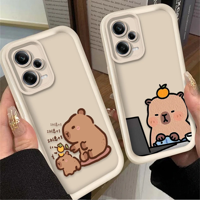 حافظة كابيبالا جميلة وممتعة لهاتف Xiaomi Redmi A5 A4 A3 A3X A2 A1 Plus 13X Redmi K80 Ultra K70 K70E K60 K60E K50 K40 K40S K30