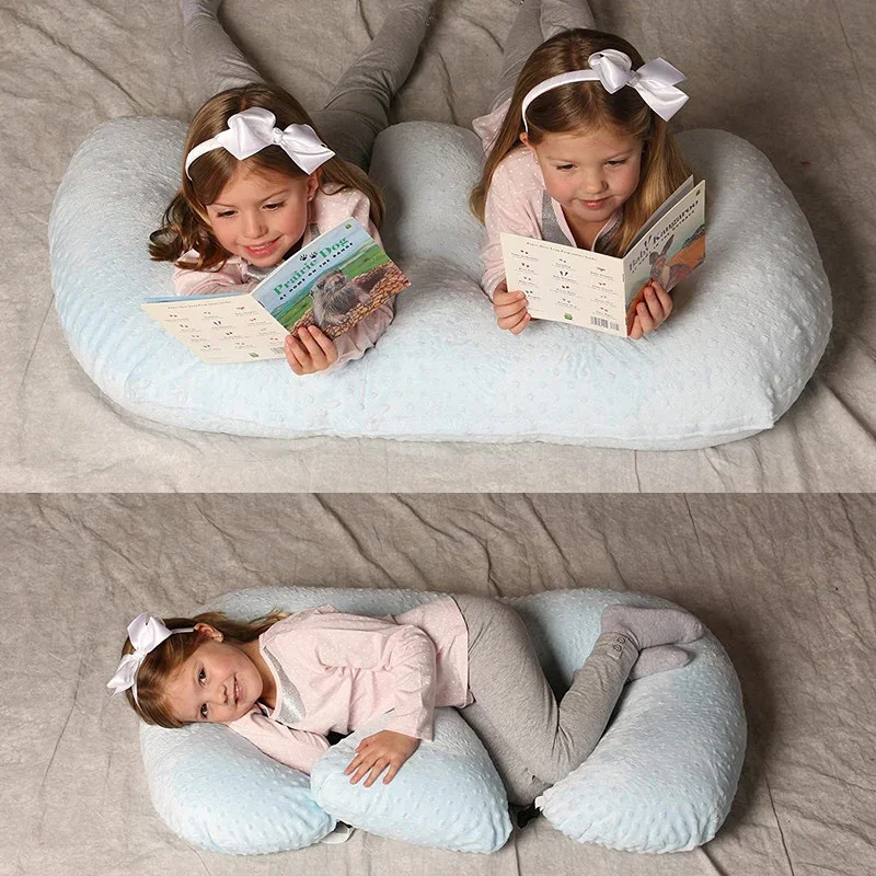Baby Twin Pillow Nursing Breastfeeding Pillow Anti-spitting Feeding Cushions Baby Nest Suitable for Mothers to Feed Infants