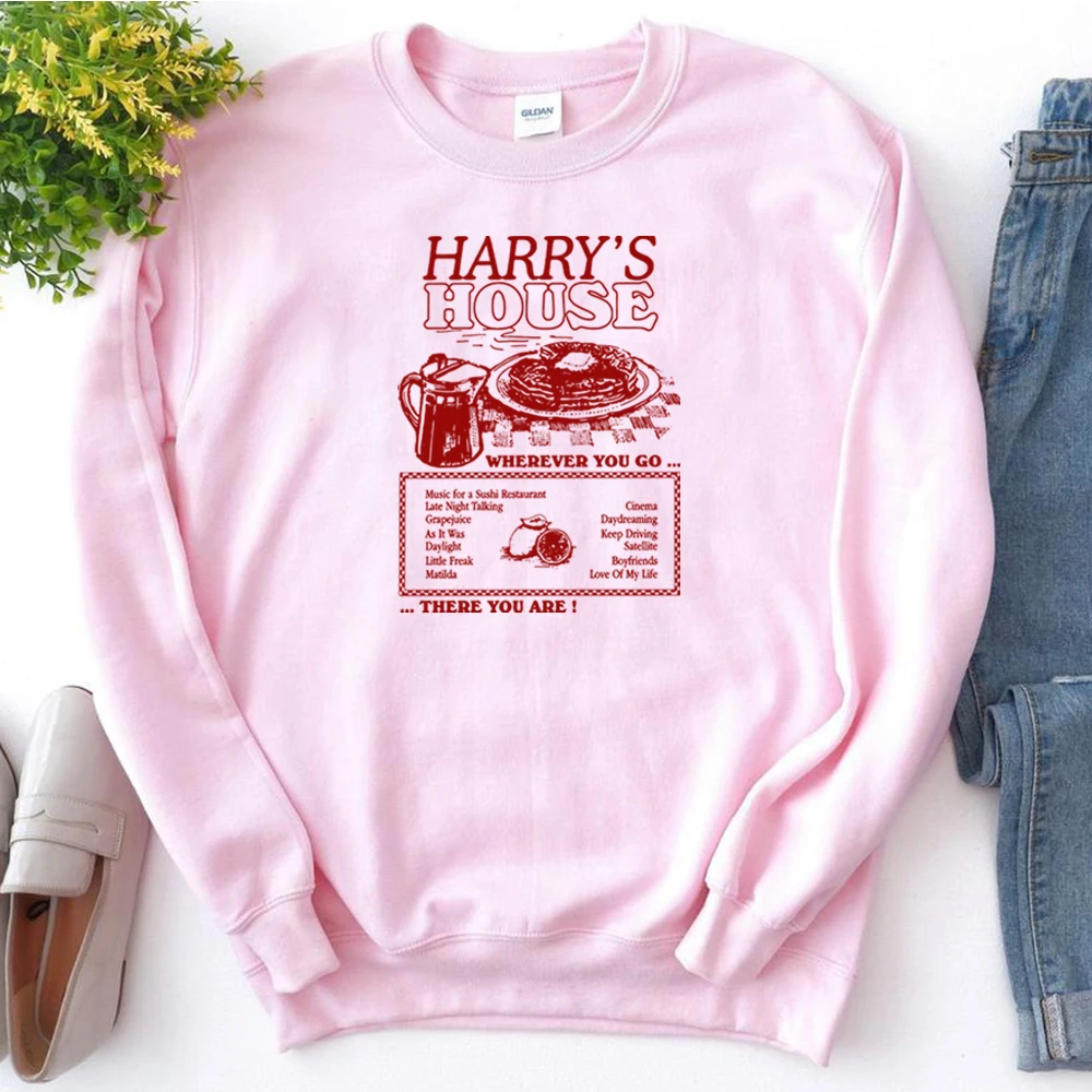 Vintage Harry\'s House Track List Sweatshirt Harry\'s Home New Album Pullover Retro As It Was Hoodie HS Tpwk Crewneck Sweatshirts