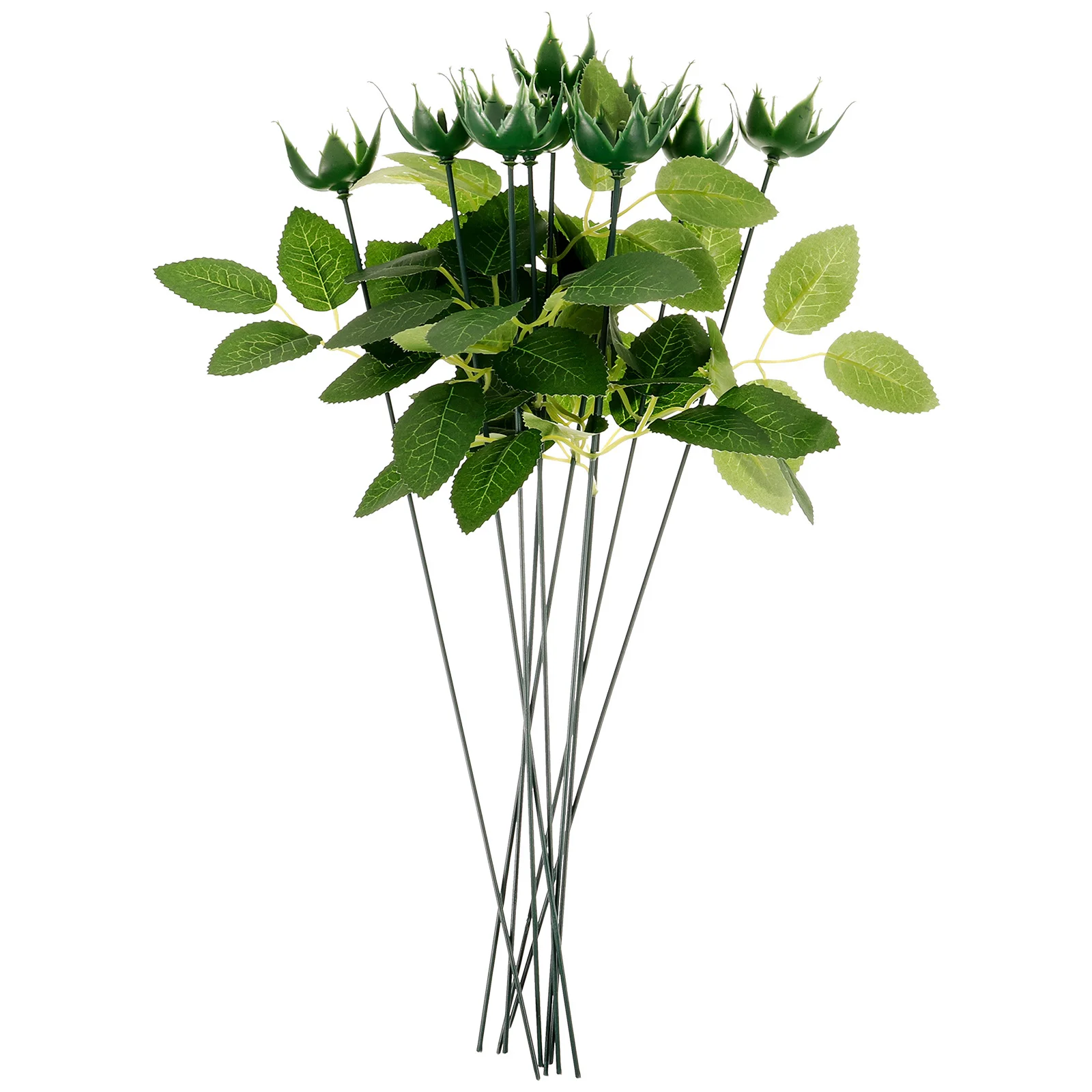 

1Set Fake Flowers DIY Kit Realistic Plastic Calyxes Stems Leaves Floral Arrangement Accessories Floral Arrangement Supplies