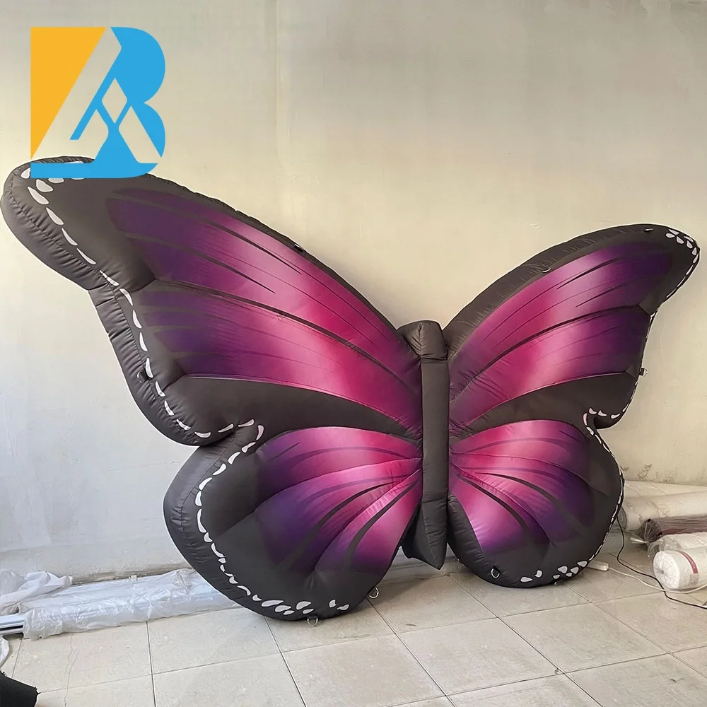 Customized Lights up Giant Air Blown Butterfly Wings for Butterfly Birthday Party Decorations Toys