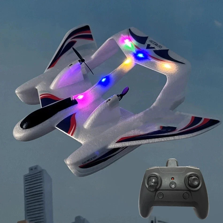สะเทินน้ําสะเทินบก YF-350 กันน้ํา 2.4G วิทยุ EPP โฟม FIXED-Wing เครื่องร่อนเครื่องบิน RC เครื่องบินที่มีไฟ LED เครื่องบินของเล่น