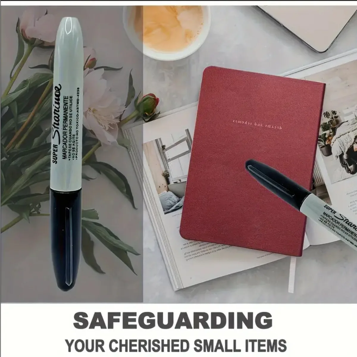 위장 가짜 마커 숨기기 물건 돈 숨기기 도구 검정색 마커 숨기기 개인 돈 보석 안전 전송 쓰기 가능