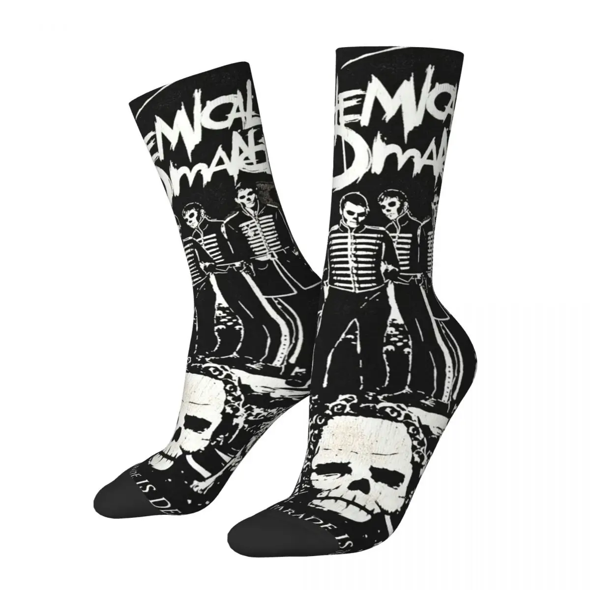 Happy Funny Men's Socks Hip Hop My Chemical Romance Sock High Quality Women Sock Spring Summer Autumn Winter