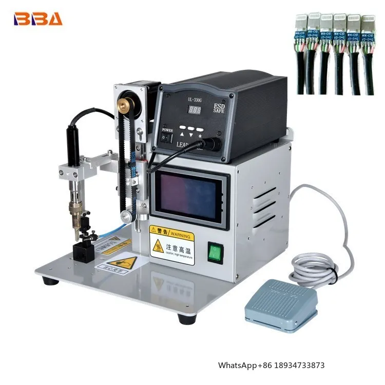 BBA Led bulb/usb connector/socket/pcb high profit machine semi automatic data cable soldering machine manual soldering robot