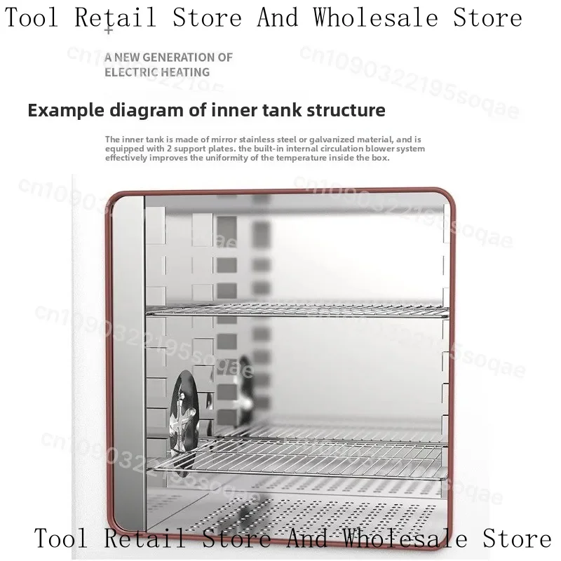 Electric Thermostatic Blast Drying Industrial High Temperature Heating Cabinet Lab Dryer Car Headlight Oven