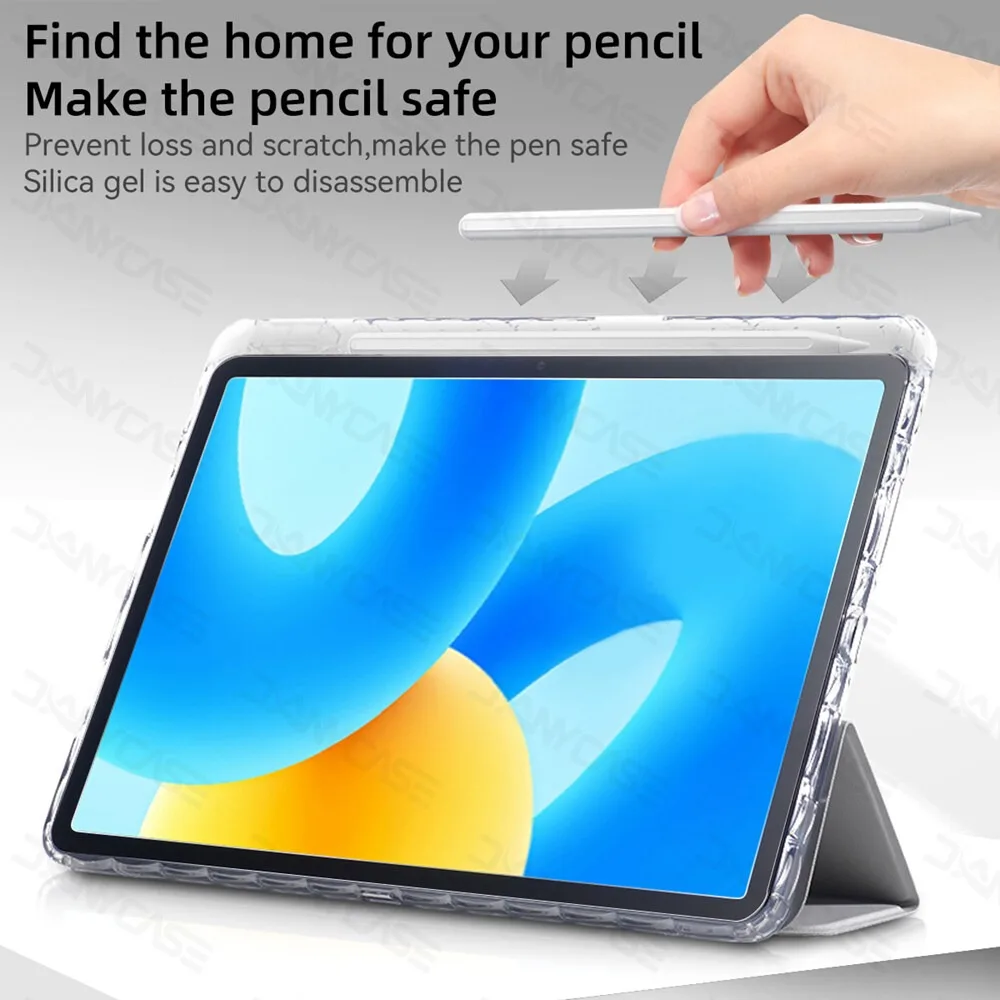 Case For 2025 HUAWEI MatePad 11.5inch MatePad 11.5S with Pencil Holder Transparent Back