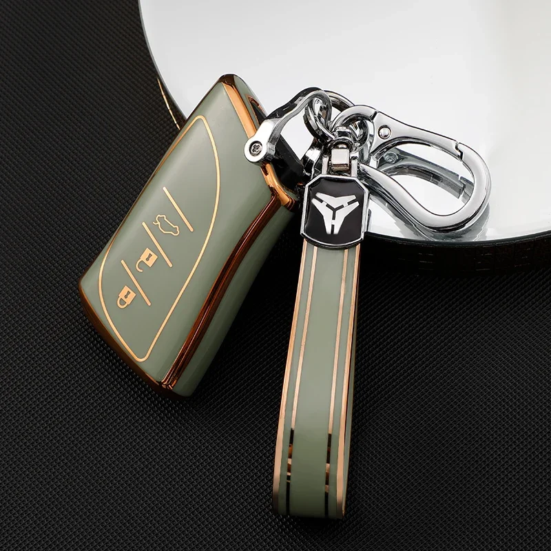For Lexus UX / ES Series 2018-2020 UX200 UX250h ES200 ES300h ES350, TPU Car Remote Key Fob Protective Cover Case Shell Holder