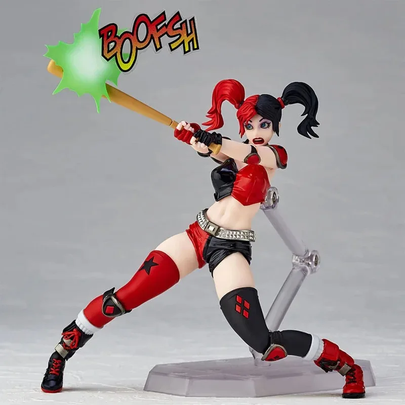 متوفر في المخزون Kaiyodo Harley Quinn Revoltech إعادة طباعة مذهلة Yamaguchi BW 2025 WF طبعة محدودة عمل نموذج لجسم اللعب الهدايا