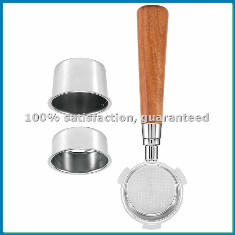 

Портафильтр для эспрессо 51 мм для EC685 EC680, бездонный портафильтр с 2-мя чашами для кофейного порошка 51 мм - AT35