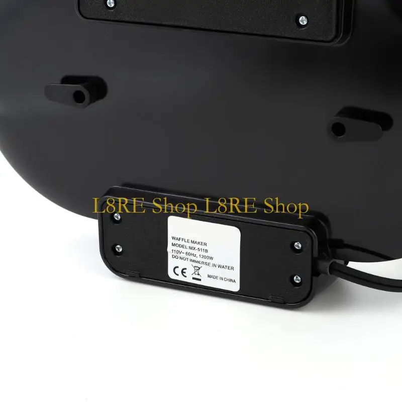 L8RE 효율적인 1200W 와플 메이커 스테인리스 스틸 이중 난방 플레이트 빠른 요리 휴대용 아침 식사 제작 기계