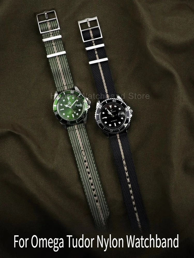 Нейлоновые аксессуары со специальным интерфейсом для образцов Tudor Conquest, специальная цветочная пряжка, дышащий антимикробный гибкий ремешок для часов
