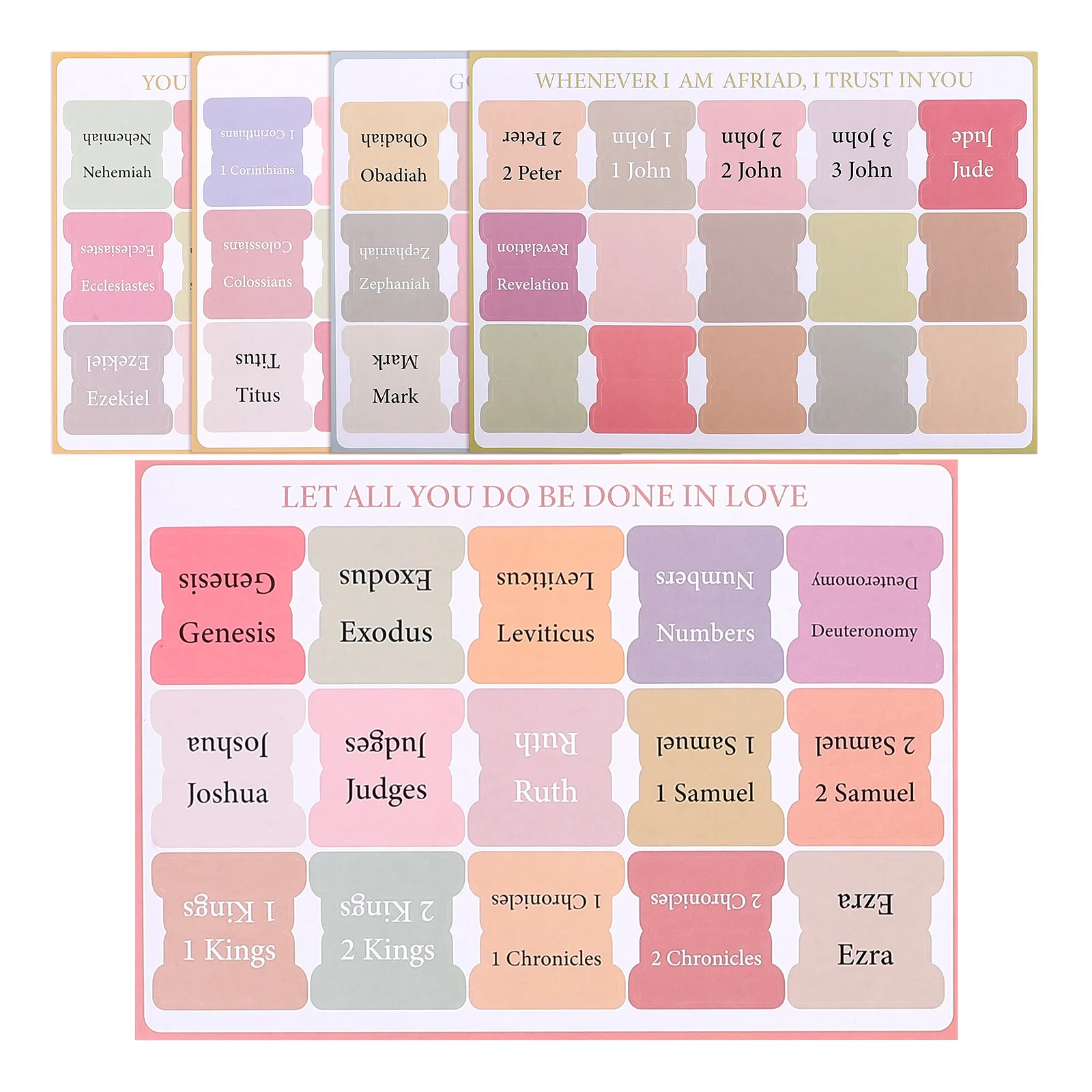 

Bible Index Tabs Gold Foil Letter Labels Coated Paper Self-Adhesive Book Tabs For Study Scripture Quick Reference Bible