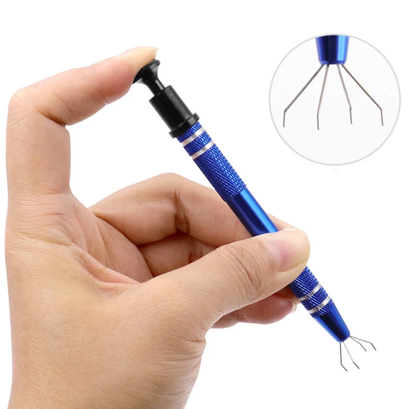 Component Grabber Four Claw Electronic Component IC BGA chip gripper Extractor Screw Picker Pick Up pen jewelry Repair Hand tool