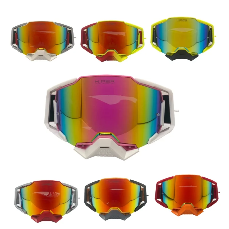 Shockproof Plated Lens Pilot Goggles Anti Wind Dust Retro Motorcycle Daily Commute Riding Glasses