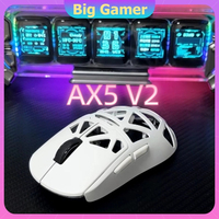 Mchose Ax5 V2 Gaming Mouse PAW3950 Magnesium Wireless  Bluetooth Tri-Mode Lightweight  Alternate E-sport 54g 8000Hz