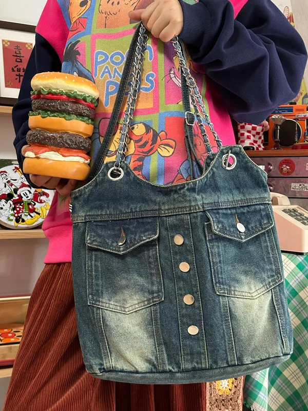 

Shoulder Crossbady Bags for Woman Denim Bag Original All Match Bolso Student Bolsos De Mujer Practical Underarm Sac Femme