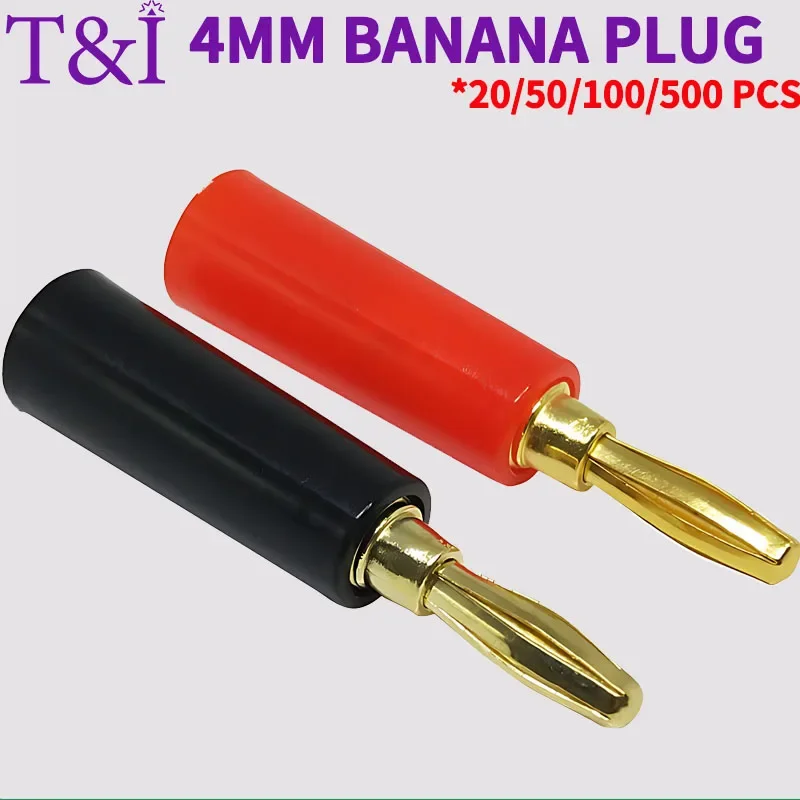 4MM Banana/Lantern Plug Soft Adhesive Solderless Lantern Type Banana Plug High Elasticity Multimeter Probe Plug Terminal