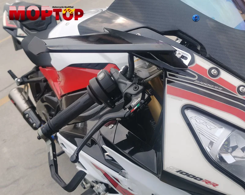 New Motorcycle Modified Fixed Wind Wing Rearview Mirrors Flow For YZF-R1 YZFR1 r1 2009-2014 rearview mirror Spoiler