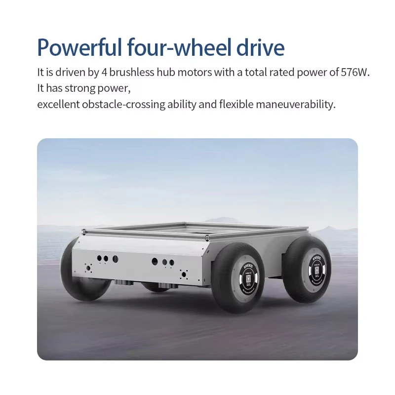 wheeltec S200 brushless motor hub four-wheel drive ROS robot autonomous driving chassis lidar map navigation